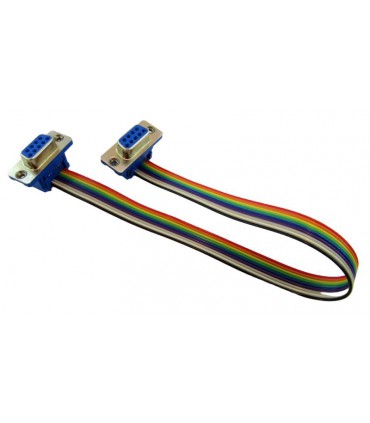 Кабель удлинитель DB9 RS232 COM-порт мама-мама 25см (17439)