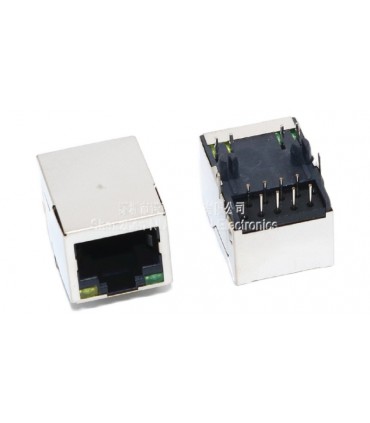 Разъем гнездо RJ45 8P8C RJ45 с подсветкой (18154)