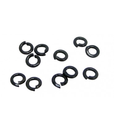 Пружинные шайбы штопор черные оцинкованные M2 10шт (15161)