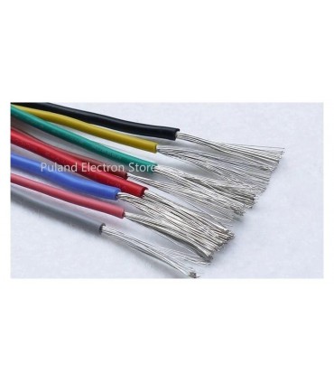 Монтажный кабель силиконовый 26awg UL3239 1.5мм 180С синий1м (17108)