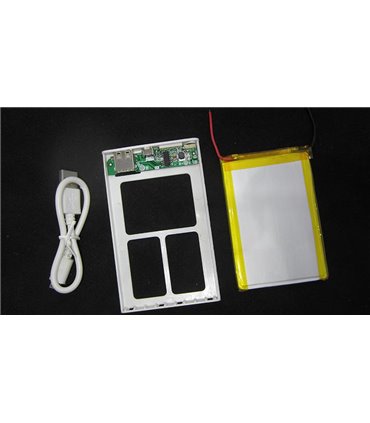 Powerbank slim павербанк тонкий Mi серый 5V 1A 4000mAh (15695)