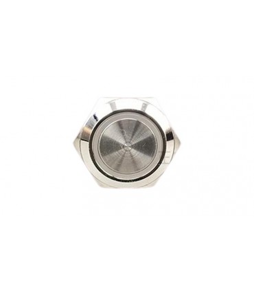 Кнопка антивандальная 12мм синяя без фиксации с подсветкой 24VDC (17217)