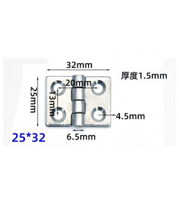 Шарнир из нержавеющей стали 304 петля 25*32*1.5 (17450)