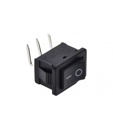 Переключатель KCD1 15*21мм 6A 250V угловой контакт 3pin две позиции (19039)