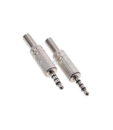 Штекер под пайку металлический аудио 3.5мм Jack 3.5mm стерео 4pin (15156)