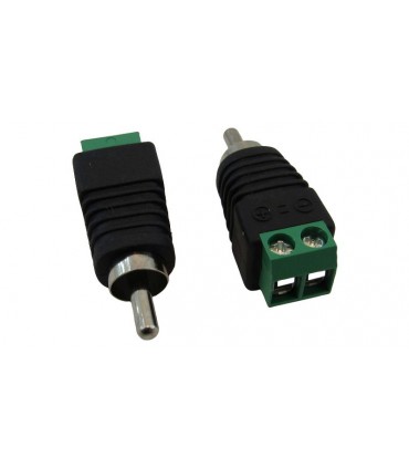 Штекер RCA тюльпан с винтовыми клеммами 2pin (16861)