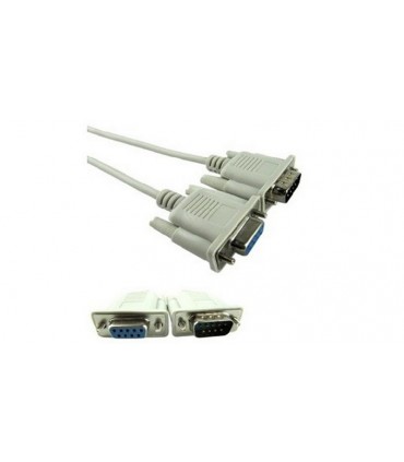 Кабель удлинитель RS232 COM DB9 папа-мама 3м (18216)