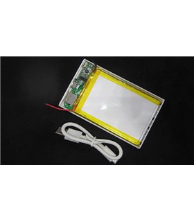 Powerbank slim павербанк тонкий Mi серый 5V 1A 4000mAh (15695)