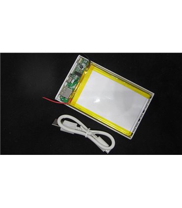 Powerbank slim павербанк тонкий Mi серый 5V 1A 4000mAh (15695)