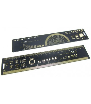 Линейка для электронщика в виде печатной платы 20см PCB Ruler (15591)