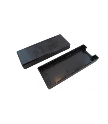 Корпус пластиковый коробка для прибора 150*60*35мм черный цвет (17255)