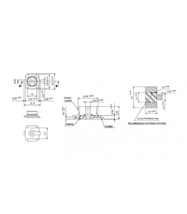 Коаксиальный разъем антенны IPEX IPX UFL-R-SMT RF (16810)