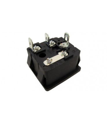 Разъем коннектор силовой под пайку AC 220V IN с предохранителем (12850)
