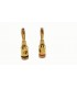 Штекер банан позолоченный аудио Banana 2шт (12487)