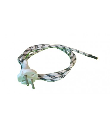 Шнур кабель питания 6А 220В сечение 2x0.5мм2 1.5м (11859)