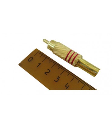 Позолоченный штекер RCA av-переходник для динамиков (17189)