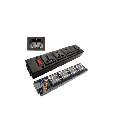 Удлинитель на 4 универсальные розетки с выключателем (16577)