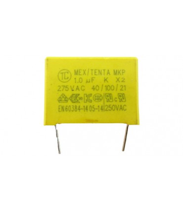 Защитный конденсатор MKP X2 1uF 275V 105K 22.5мм (18467)