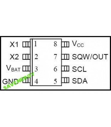 Микросхема часов реального времени DS1307Z SOP (10388)