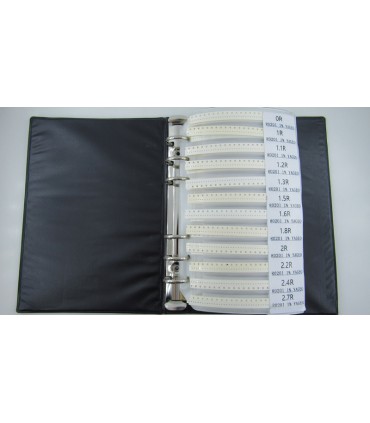Набор SMD резисторов в книжке размер 0201 170 номиналов по 50 штук (19015)