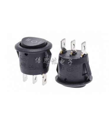 Трехпозиционный переключеталь KCD1-105 18мм (12019)