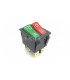 Двойной переключатель красный зеленый KCD4 16A 250V AC (12014)