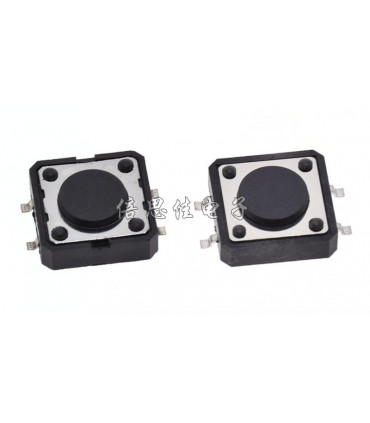 Тактовая кнопка без фиксации 12*12*4.3мм SMD 4P (12542)