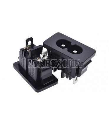 Разъем питания переменного тока AC-027 удлиненный (18737)