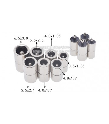 Разъем питания под пайку металлический 5.5*2.5мм (19329)