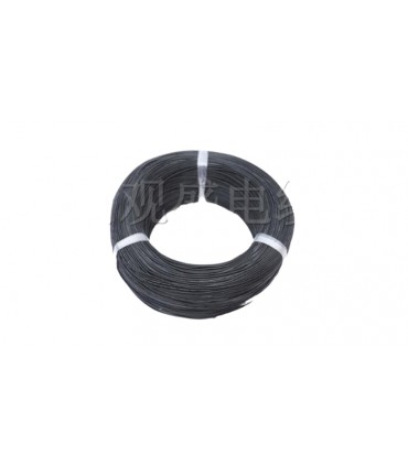 Изолированный кабель многожильный силикон 26AWG UL3239 3kV 180C черный 1м (14858)