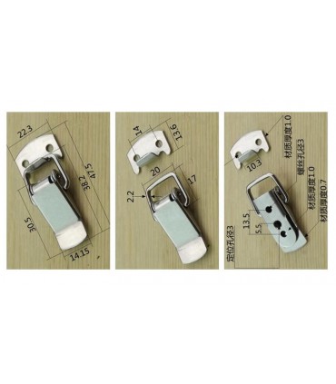 Пряжка застежка на ящик для инструментов 304 007 нержавеющая сталь (17451)