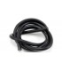 Кабель силиконовый термостойкий 10AWG 5.3кв.мм черный 1м (19203)