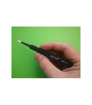 Стальной антистатический пинцет ESD-13 VETUS (11026)