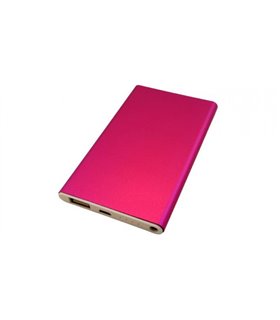 Powerbank slim павербанк тонкий Mi розовый 5V 1A 4000mAh (15697)