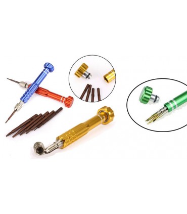 Отвертка с набором насадок 5 в 1 для разборки телефонов планшетов (14904)