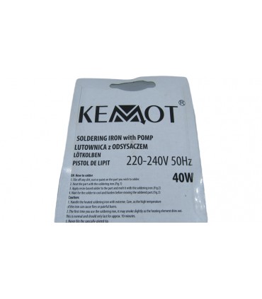 Паяльник с оловоотсосом Kemot LUT0025 ZD-211 40W 220V (18991)
