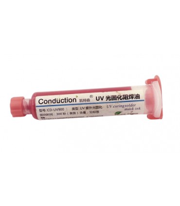 Защитная паяльная маска фоторезист Conduction CD-UV900 10мл 24г красная (12395)