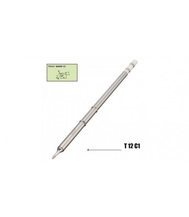 Жало паяльника Suhan T12 C1 конус со срезом 1мм (11618)