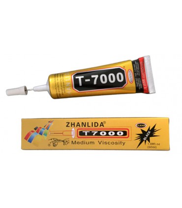 Клей-герметик силиконовый 50мл T-7000 черный (18015)