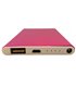 Powerbank slim павербанк тонкий Mi розовый 5V 1A 4000mAh (15697)
