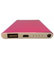 Powerbank slim павербанк тонкий Mi розовый 5V 1A 4000mAh (15697)