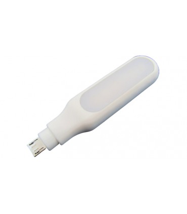 Светильник LED для телефона белый цвет micro USB (17148)