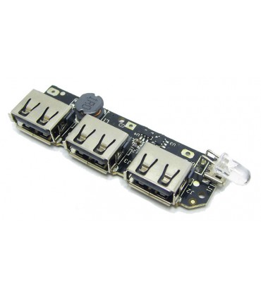 Плата контролер павер банк Power Bank 5V 2A 3*USB PCB (15261)