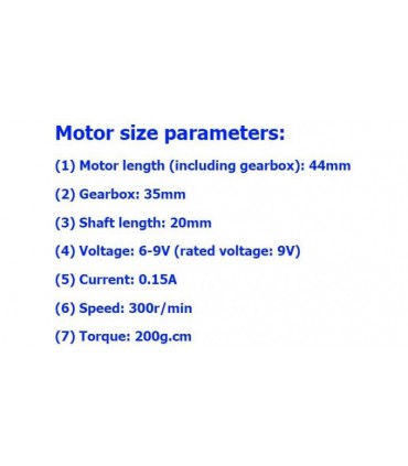 Мотор-редуктор 530 9V 300 об/мин (16223)