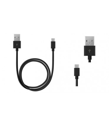 Кабель data micro usb to usb черный 2A 3.5мм (12228)