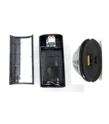 Powerbank павербанк для зарядки телефона 2*18650 5V 1A DIY (15700)