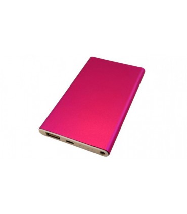 Powerbank slim павербанк тонкий Mi розовый 5V 1A 4000mAh (15697)