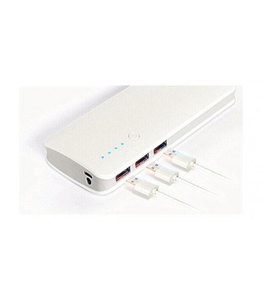 Power Bank на 5 банок 18650 5V 2A с фонариком и тремя USB (16580)
