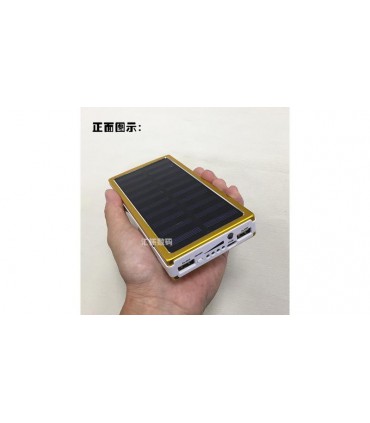 Павербанк с солнечной панелькой Power Bank Solar 7*18650 DIY конструктор (15894)
