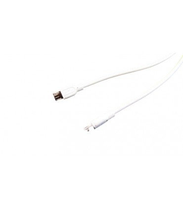 Кабель для зарядки телефона micro usb 2в1 20см белый (17303)